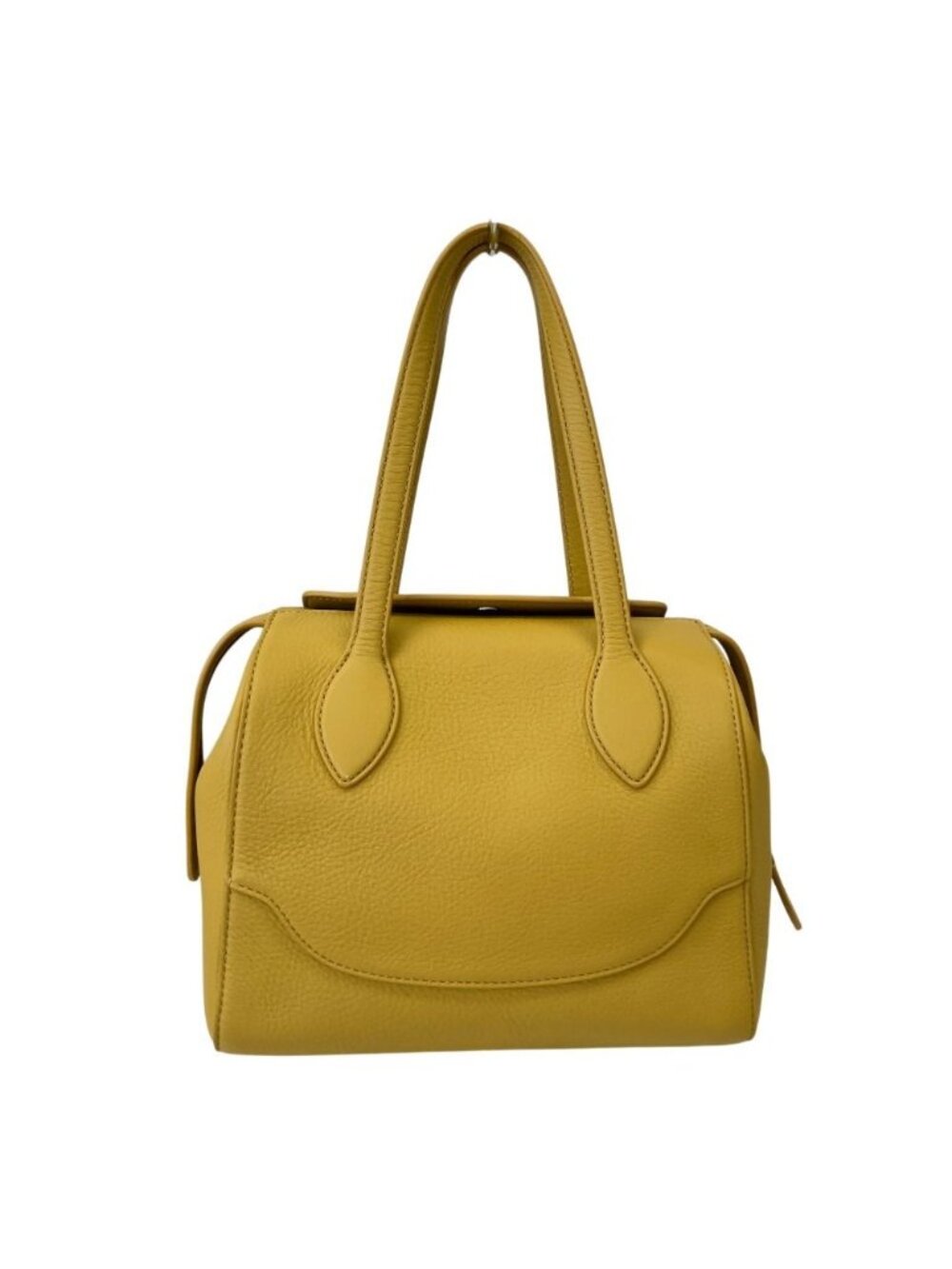 Loro Piana Happy Day Sesia Leather Tote Shoulder Bag Yellow